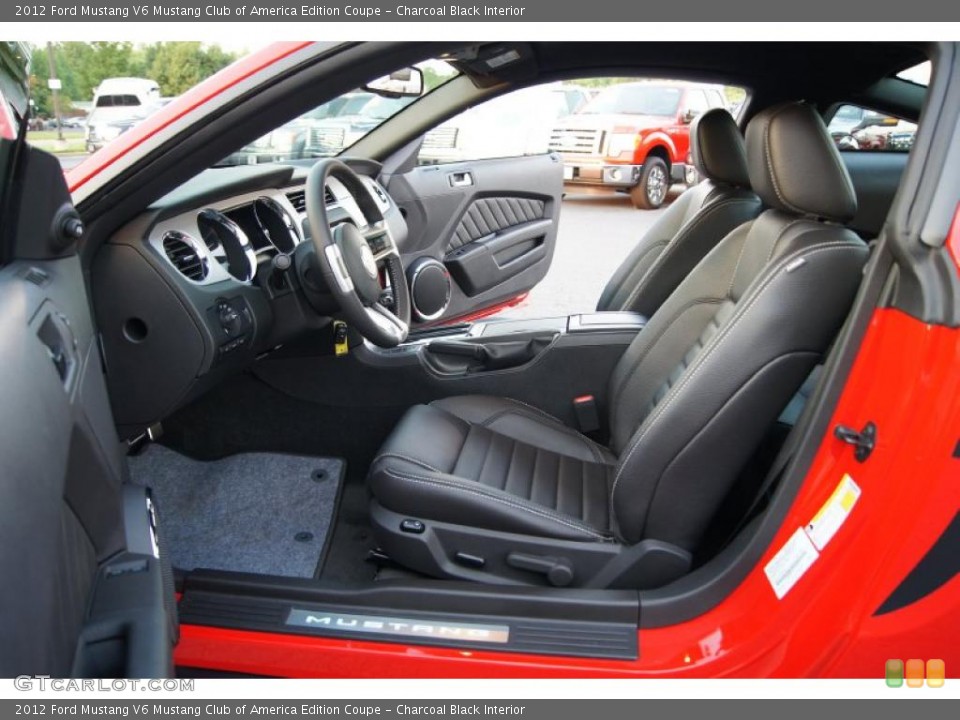 Charcoal Black Interior Photo for the 2012 Ford Mustang V6 Mustang Club of America Edition Coupe #49169042