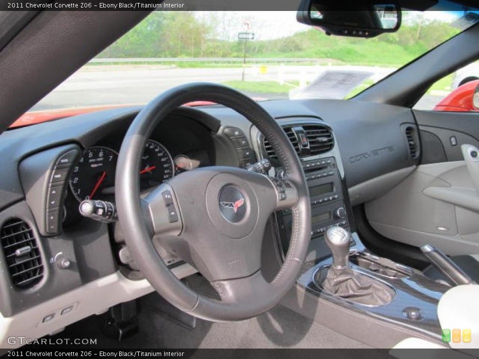 Ebony Black/Titanium Interior Dashboard for the 2011 Chevrolet Corvette Z06 #49169093