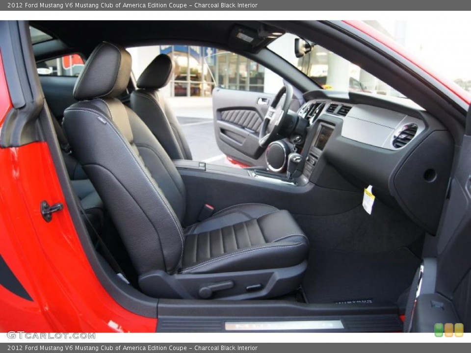Charcoal Black Interior Photo for the 2012 Ford Mustang V6 Mustang Club of America Edition Coupe #49169102