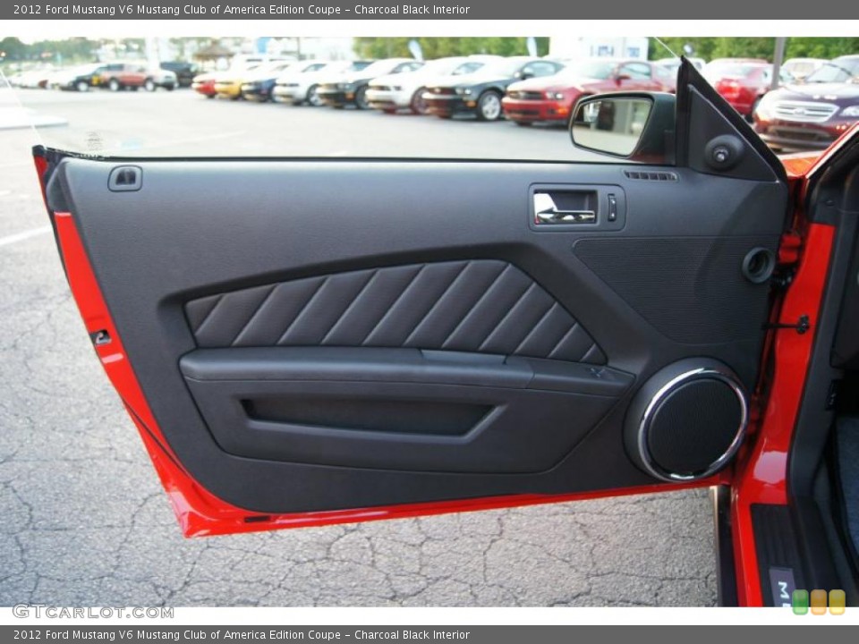 Charcoal Black Interior Door Panel for the 2012 Ford Mustang V6 Mustang Club of America Edition Coupe #49169177