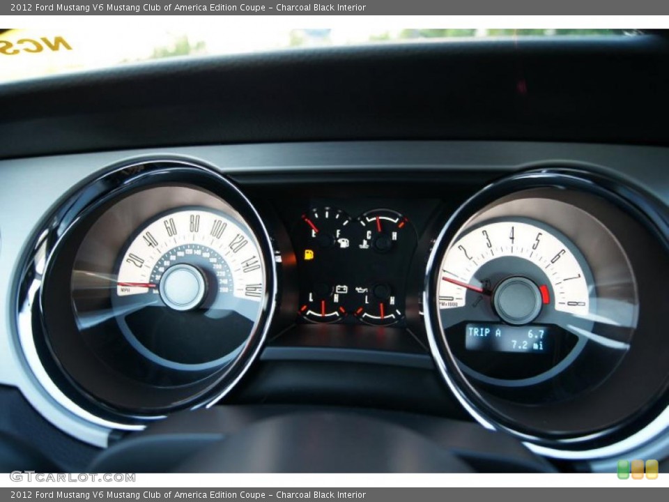 Charcoal Black Interior Gauges for the 2012 Ford Mustang V6 Mustang Club of America Edition Coupe #49169225