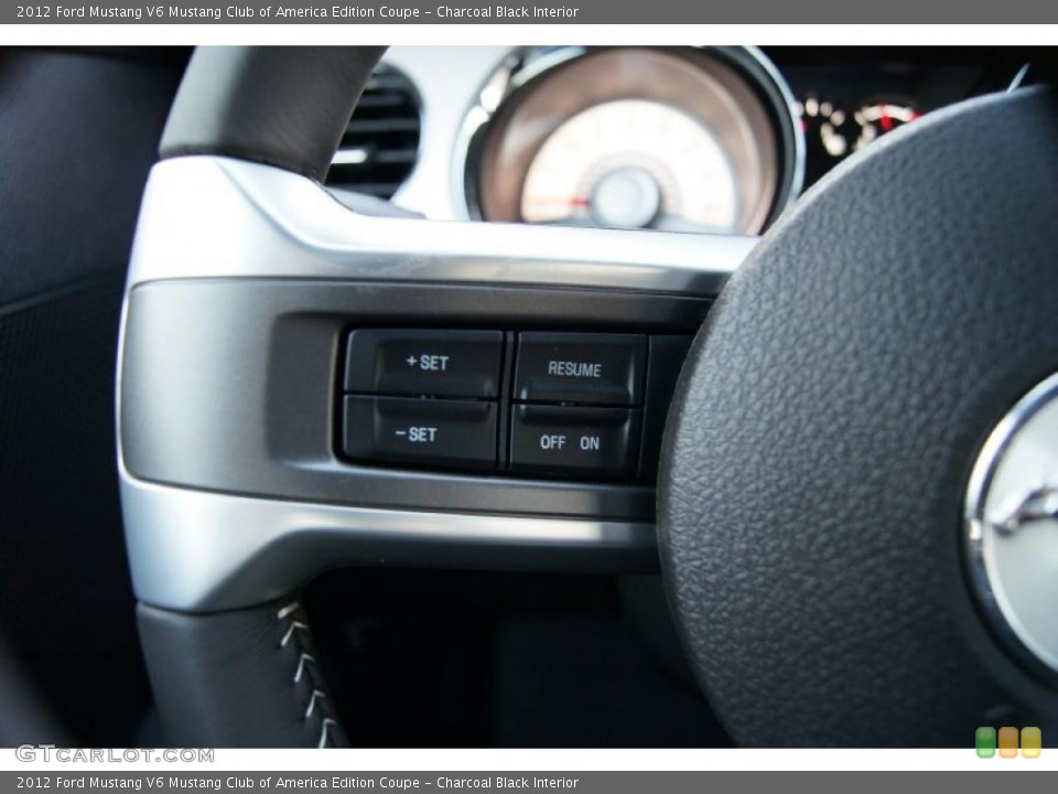 Charcoal Black Interior Controls for the 2012 Ford Mustang V6 Mustang Club of America Edition Coupe #49169237