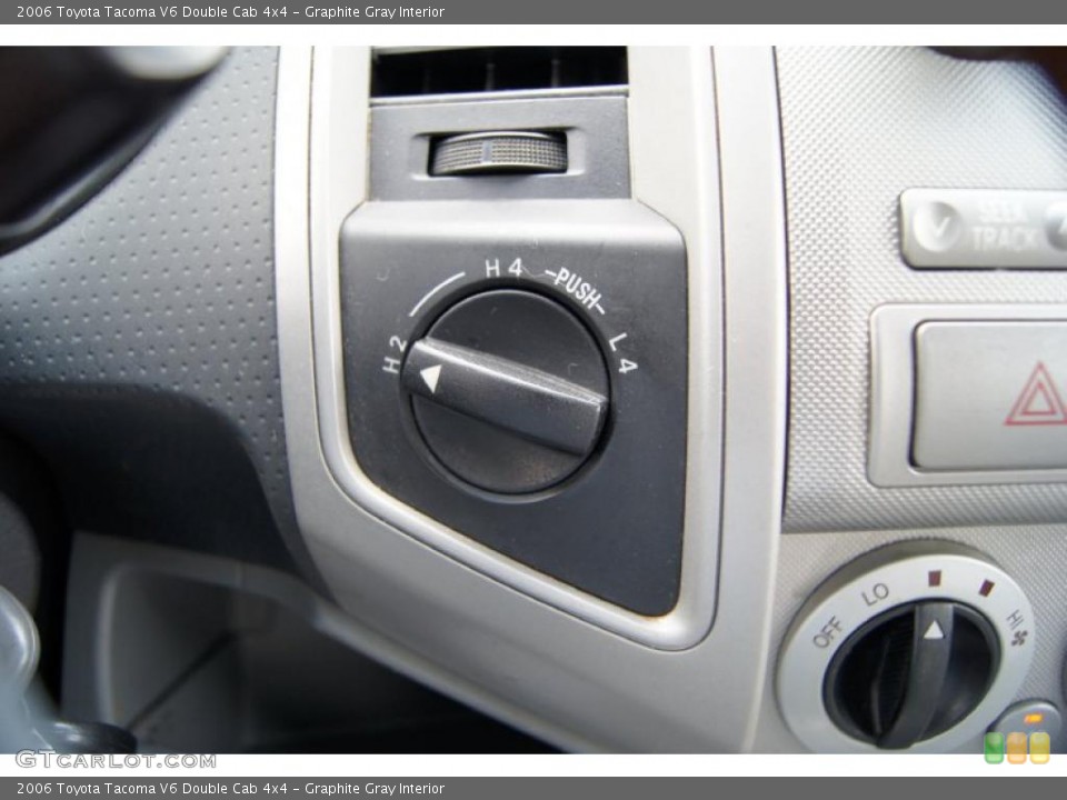 Graphite Gray Interior Controls for the 2006 Toyota Tacoma V6 Double Cab 4x4 #49170470