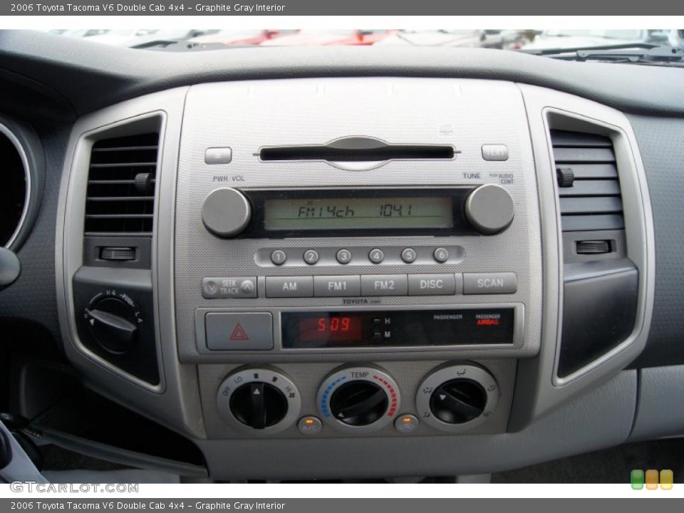 Graphite Gray Interior Controls for the 2006 Toyota Tacoma V6 Double Cab 4x4 #49170533