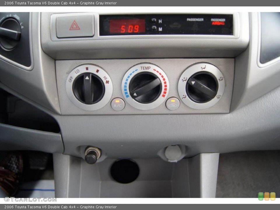 Graphite Gray Interior Controls for the 2006 Toyota Tacoma V6 Double Cab 4x4 #49170548