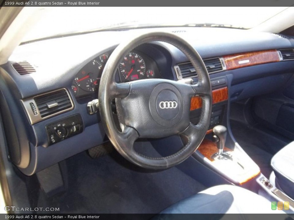 Royal Blue Interior Steering Wheel for the 1999 Audi A6 2.8 quattro Sedan #49173134