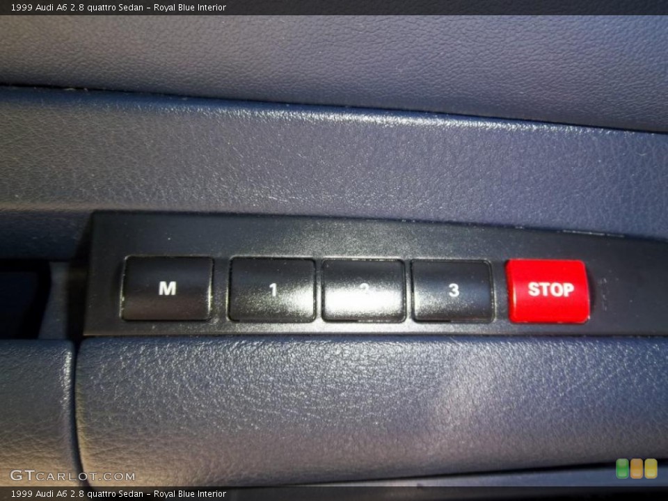 Royal Blue Interior Controls for the 1999 Audi A6 2.8 quattro Sedan #49173194