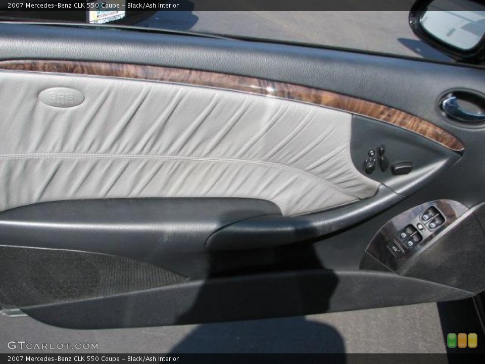 Black/Ash Interior Door Panel for the 2007 Mercedes-Benz CLK 550 Coupe #49173497