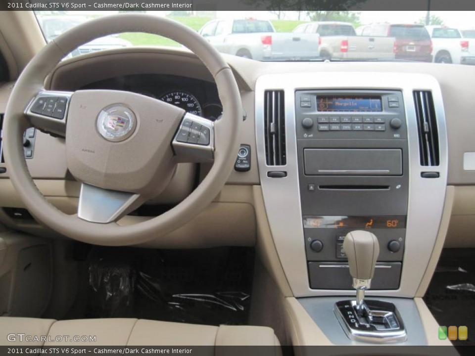 Cashmere/Dark Cashmere Interior Dashboard for the 2011 Cadillac STS V6 Sport #49174166