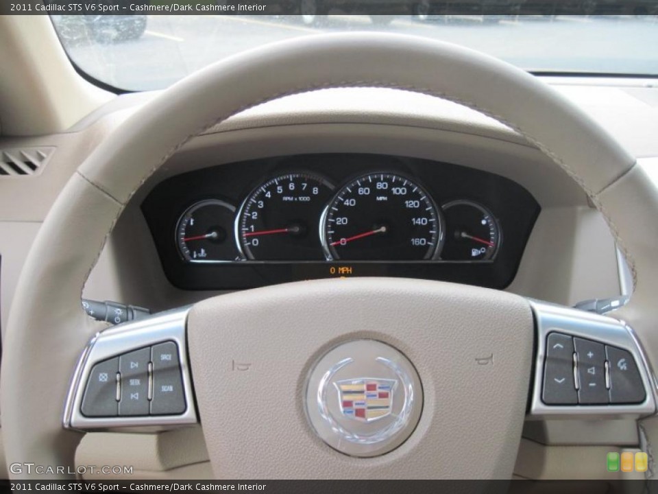 Cashmere/Dark Cashmere Interior Controls for the 2011 Cadillac STS V6 Sport #49174253