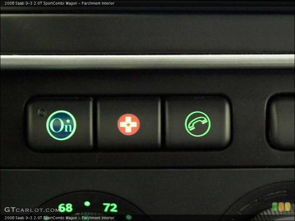 Parchment Interior Controls for the 2008 Saab 9-3 2.0T SportCombi Wagon #49174536