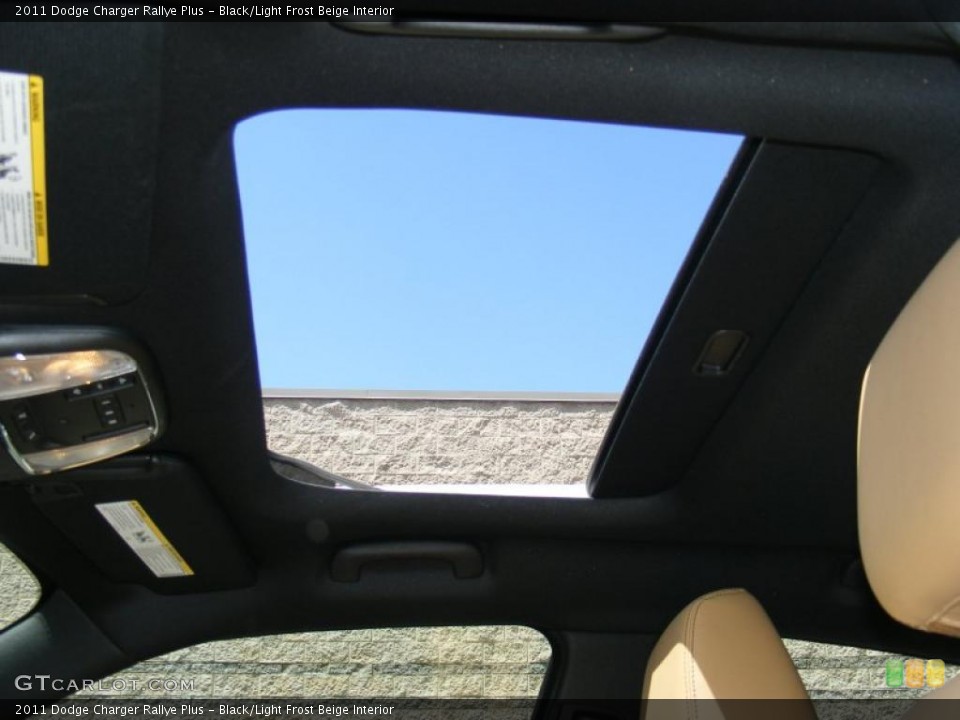 Black/Light Frost Beige Interior Sunroof for the 2011 Dodge Charger Rallye Plus #49174784