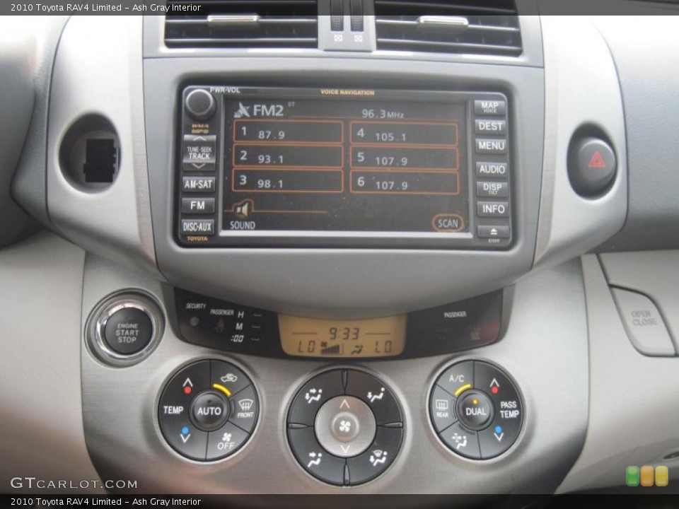 Ash Gray Interior Controls for the 2010 Toyota RAV4 Limited #49176896