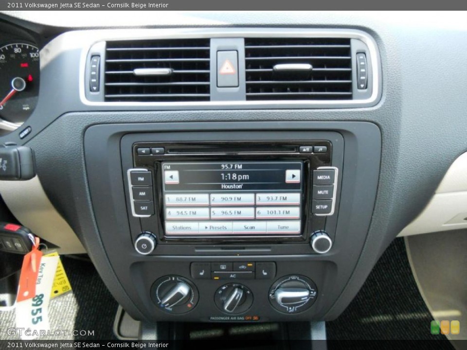 Cornsilk Beige Interior Controls for the 2011 Volkswagen Jetta SE Sedan #49177298