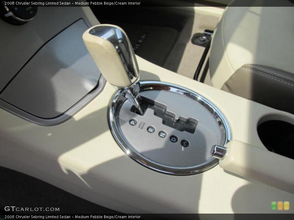 Medium Pebble Beige/Cream Interior Transmission for the 2008 Chrysler Sebring Limited Sedan #49177760