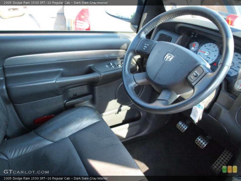 Dark Slate Gray Interior Steering Wheel for the 2005 Dodge Ram 1500 SRT-10 Regular Cab #49178732