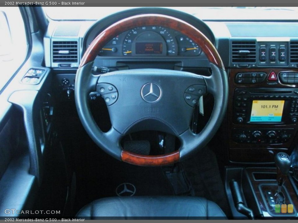 Black Interior Steering Wheel for the 2002 Mercedes-Benz G 500 #49179110