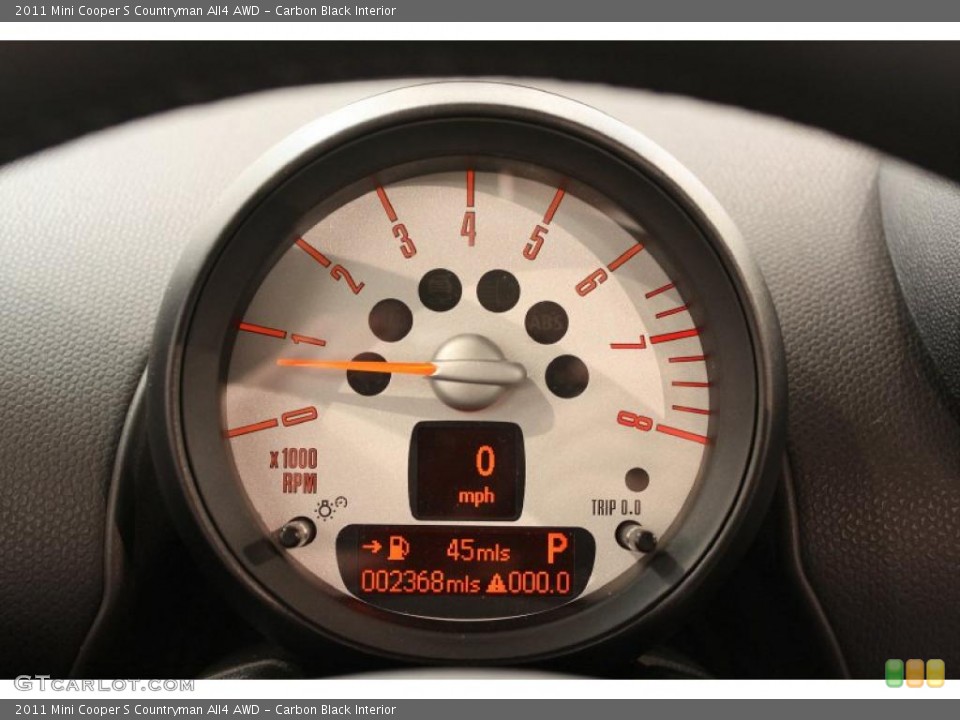 Carbon Black Interior Gauges for the 2011 Mini Cooper S Countryman All4 AWD #49180310