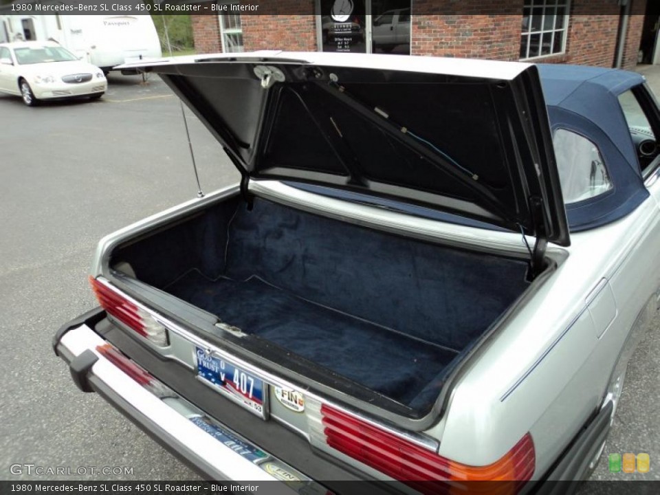 Blue Interior Trunk for the 1980 Mercedes-Benz SL Class 450 SL Roadster #49183001