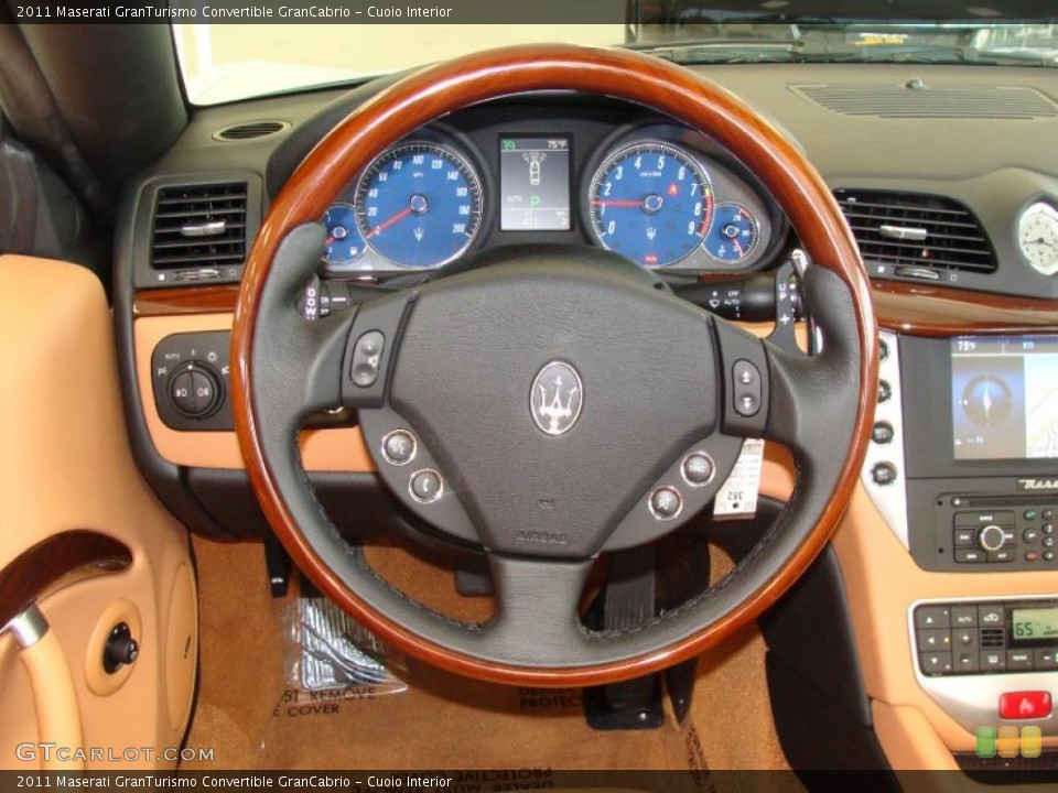 Cuoio Interior Steering Wheel for the 2011 Maserati GranTurismo Convertible GranCabrio #49183547