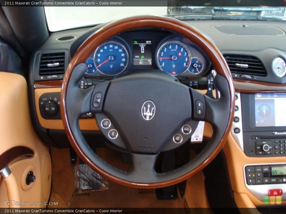 Cuoio Interior Steering Wheel for the 2011 Maserati GranTurismo Convertible GranCabrio #49183574