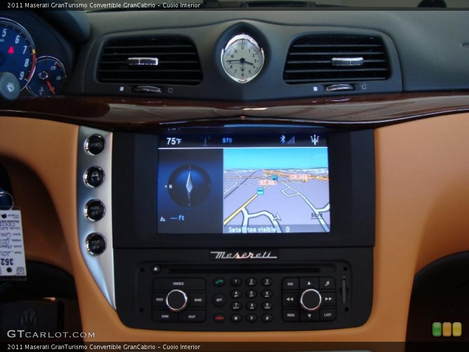 Cuoio Interior Navigation for the 2011 Maserati GranTurismo Convertible GranCabrio #49183583