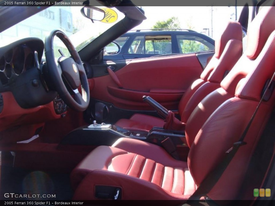 Bordeaux Interior Photo for the 2005 Ferrari 360 Spider F1 #49184225