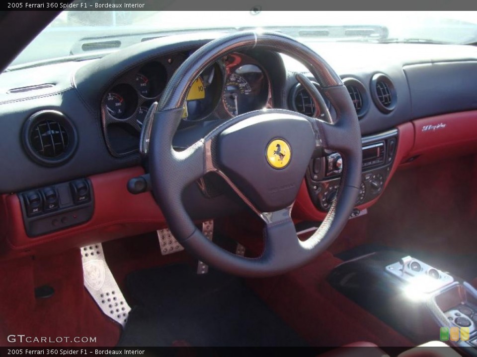 Bordeaux Interior Steering Wheel for the 2005 Ferrari 360 Spider F1 #49184339