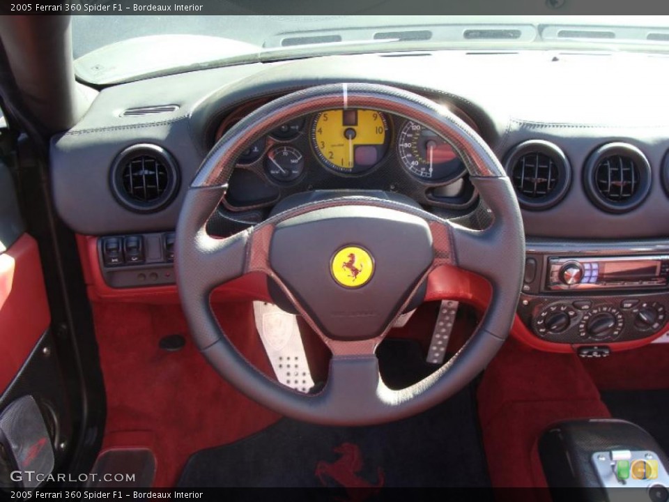 Bordeaux Interior Steering Wheel for the 2005 Ferrari 360 Spider F1 #49184351
