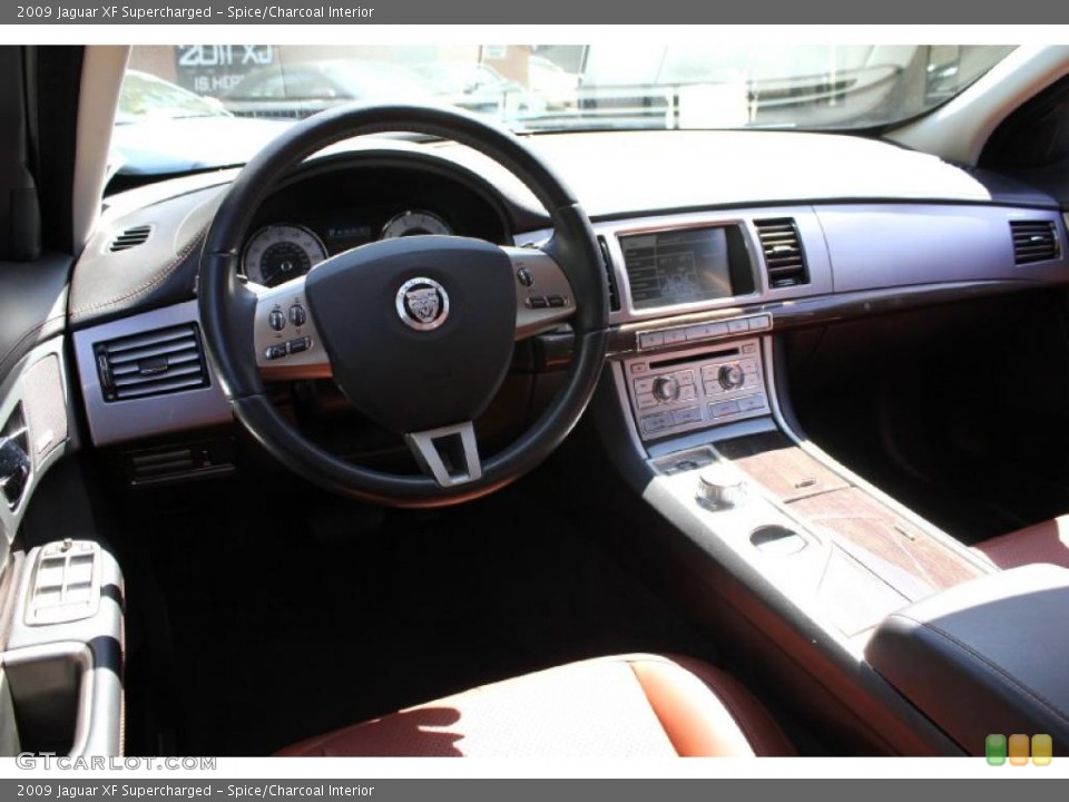 Spice/Charcoal Interior Dashboard for the 2009 Jaguar XF Supercharged #49184606