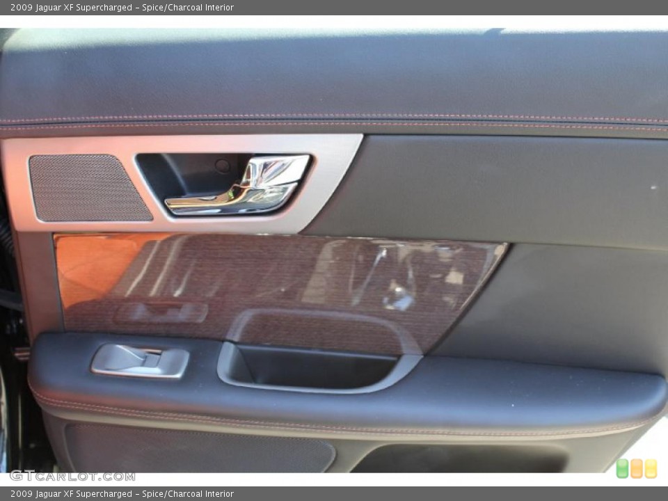 Spice/Charcoal Interior Door Panel for the 2009 Jaguar XF Supercharged #49184672