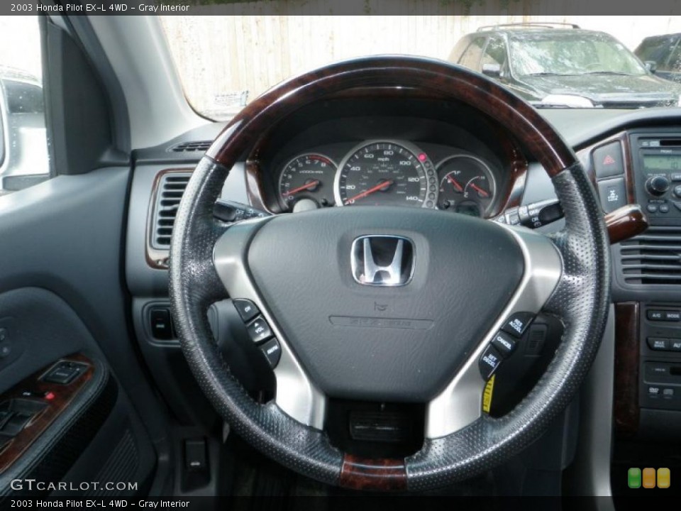 Gray Interior Steering Wheel for the 2003 Honda Pilot EX-L 4WD #49185209