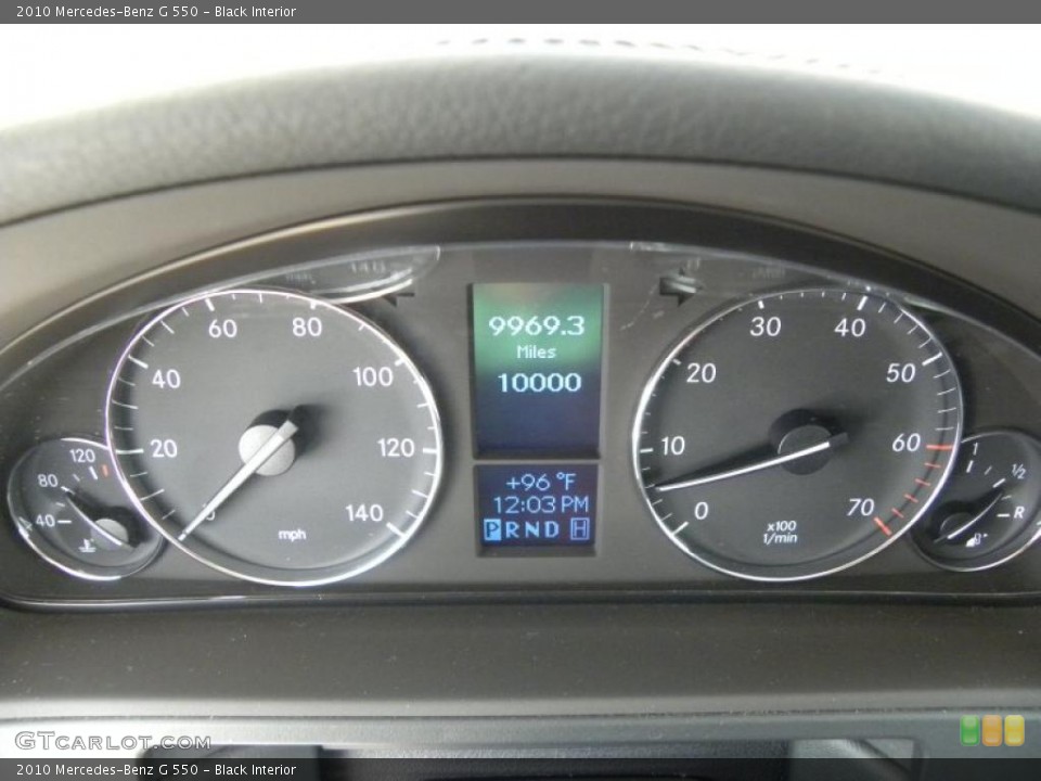 Black Interior Gauges for the 2010 Mercedes-Benz G 550 #49185866