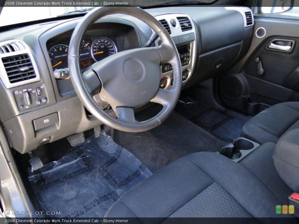 Ebony Interior Photo for the 2008 Chevrolet Colorado Work Truck Extended Cab #49192410