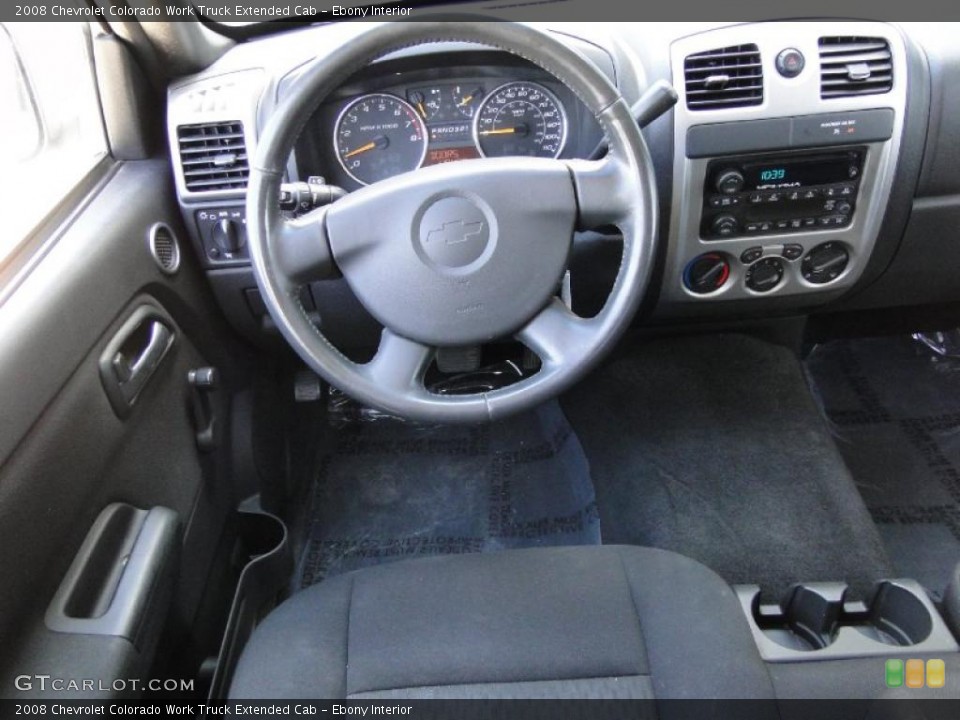 Ebony Interior Dashboard for the 2008 Chevrolet Colorado Work Truck Extended Cab #49192455