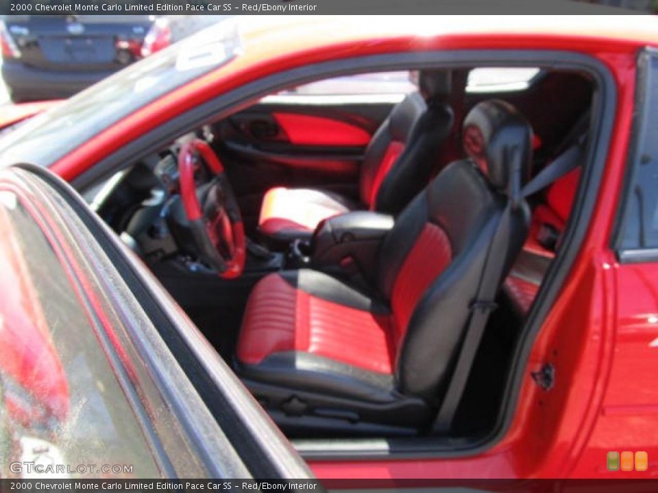 Red/Ebony Interior Photo for the 2000 Chevrolet Monte Carlo Limited Edition Pace Car SS #49192632