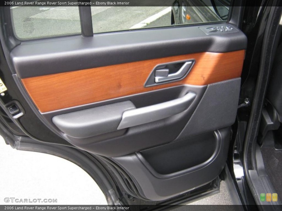 Ebony Black Interior Door Panel for the 2006 Land Rover Range Rover Sport Supercharged #49194123