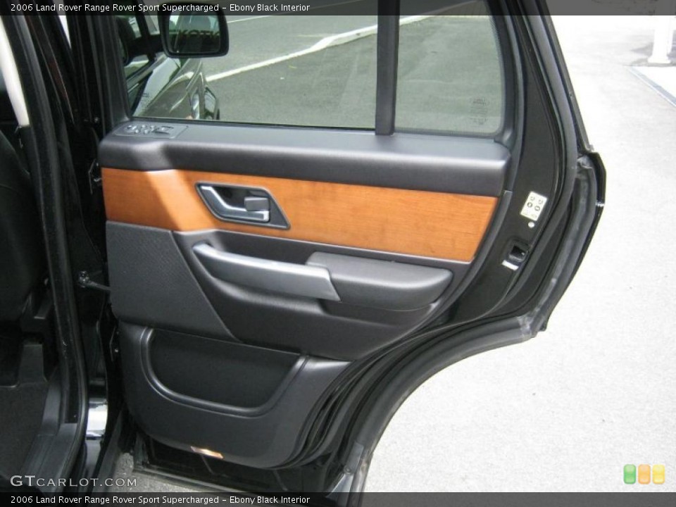 Ebony Black Interior Door Panel for the 2006 Land Rover Range Rover Sport Supercharged #49194141