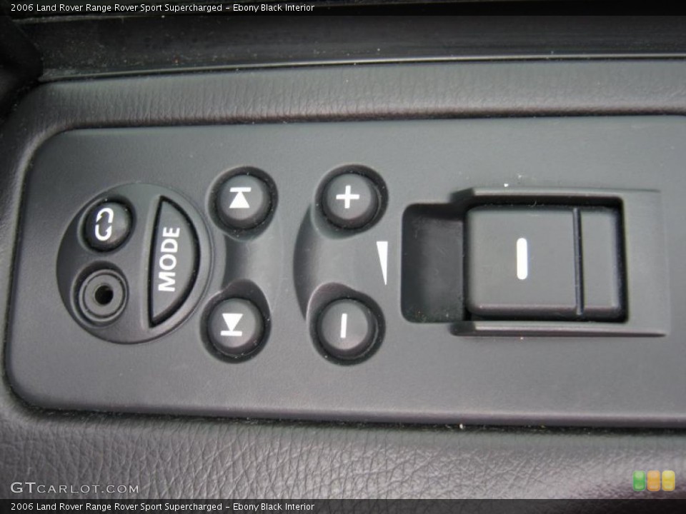 Ebony Black Interior Controls for the 2006 Land Rover Range Rover Sport Supercharged #49194144