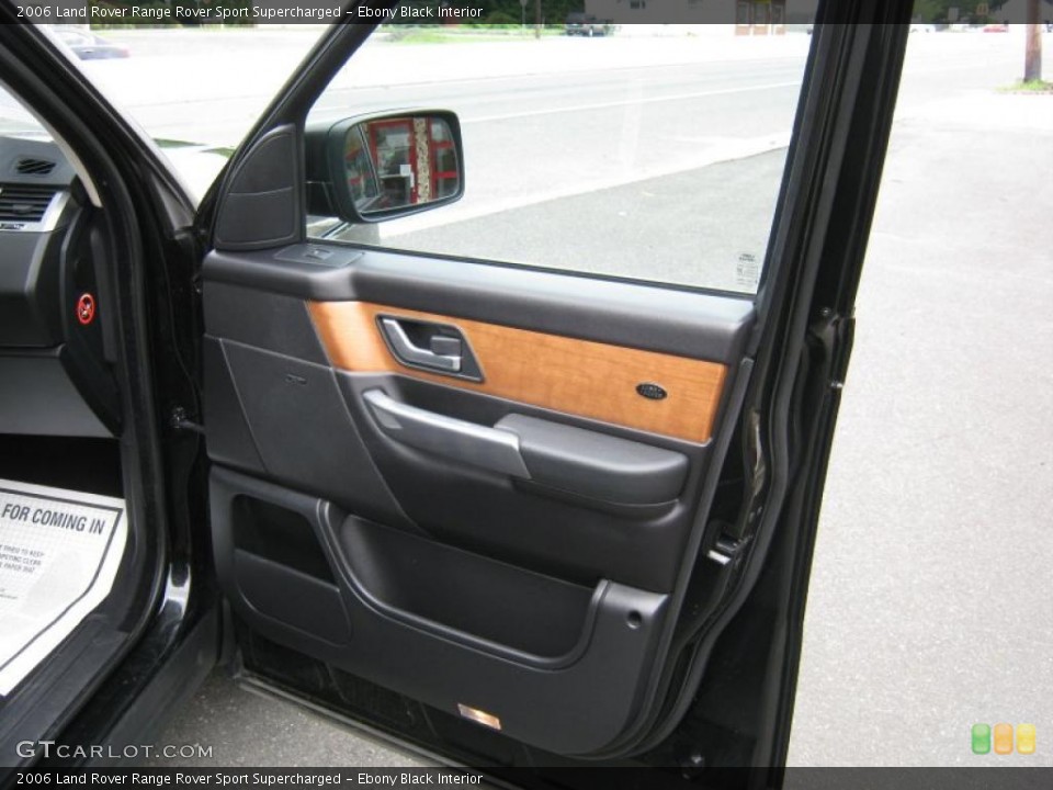 Ebony Black Interior Door Panel for the 2006 Land Rover Range Rover Sport Supercharged #49194153