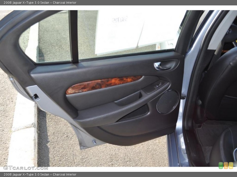 Charcoal Interior Door Panel for the 2008 Jaguar X-Type 3.0 Sedan #49194228