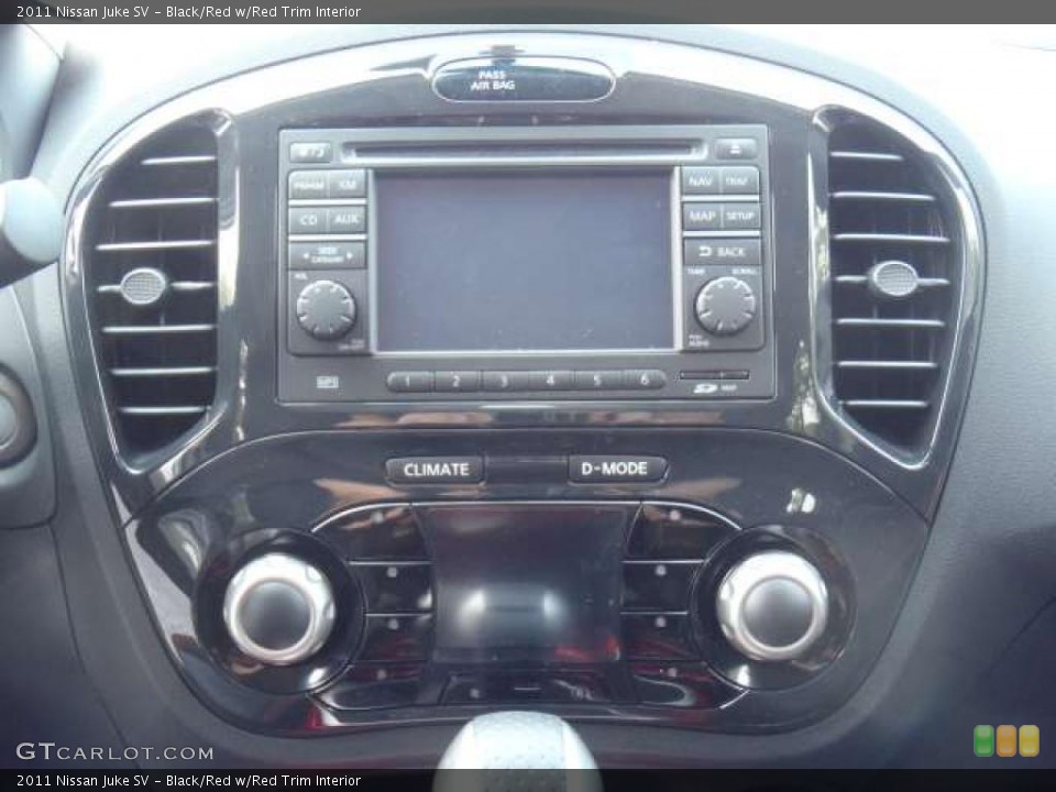 Black/Red w/Red Trim Interior Controls for the 2011 Nissan Juke SV #49196708