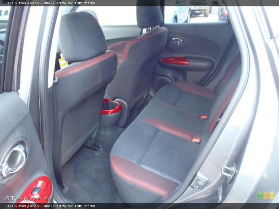 Black/Red w/Red Trim Interior Photo for the 2011 Nissan Juke SV #49196747