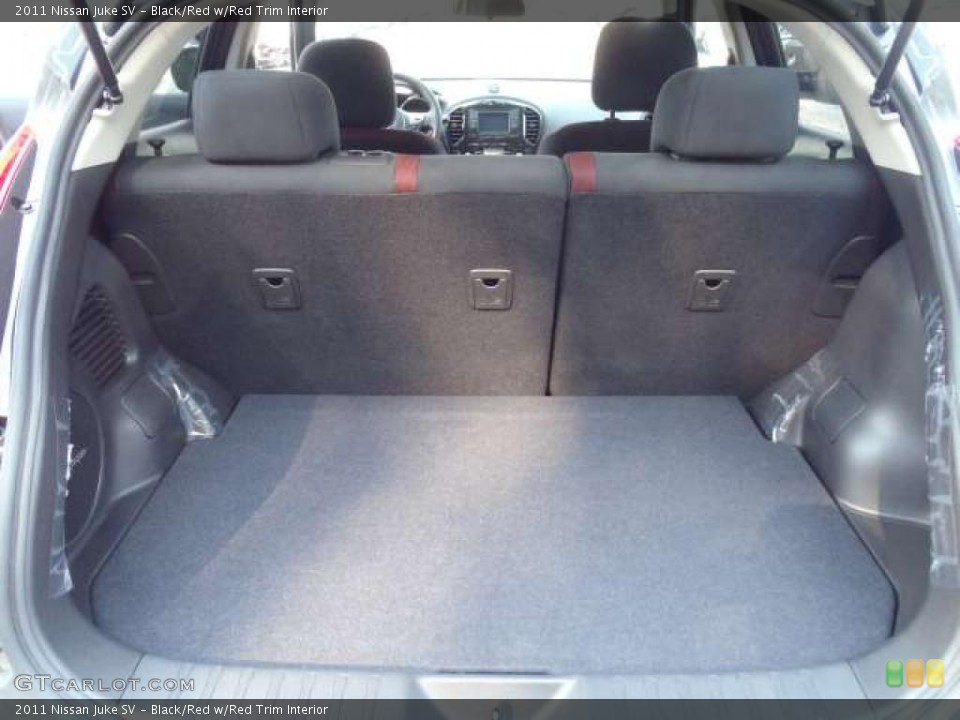 Black/Red w/Red Trim Interior Trunk for the 2011 Nissan Juke SV #49196762