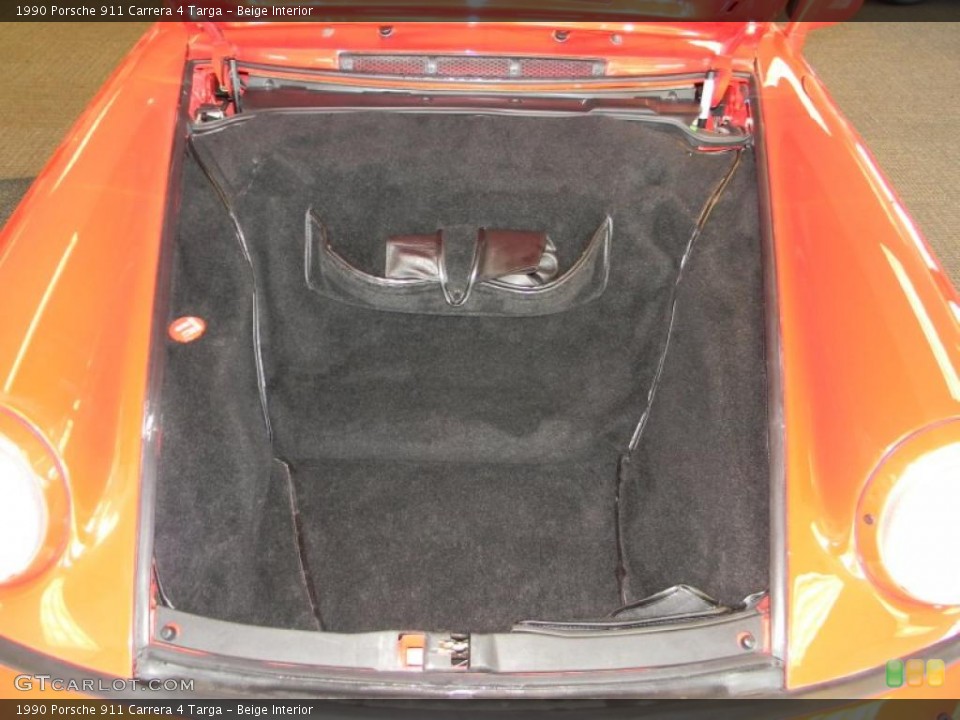 Beige Interior Trunk for the 1990 Porsche 911 Carrera 4 Targa #49198064