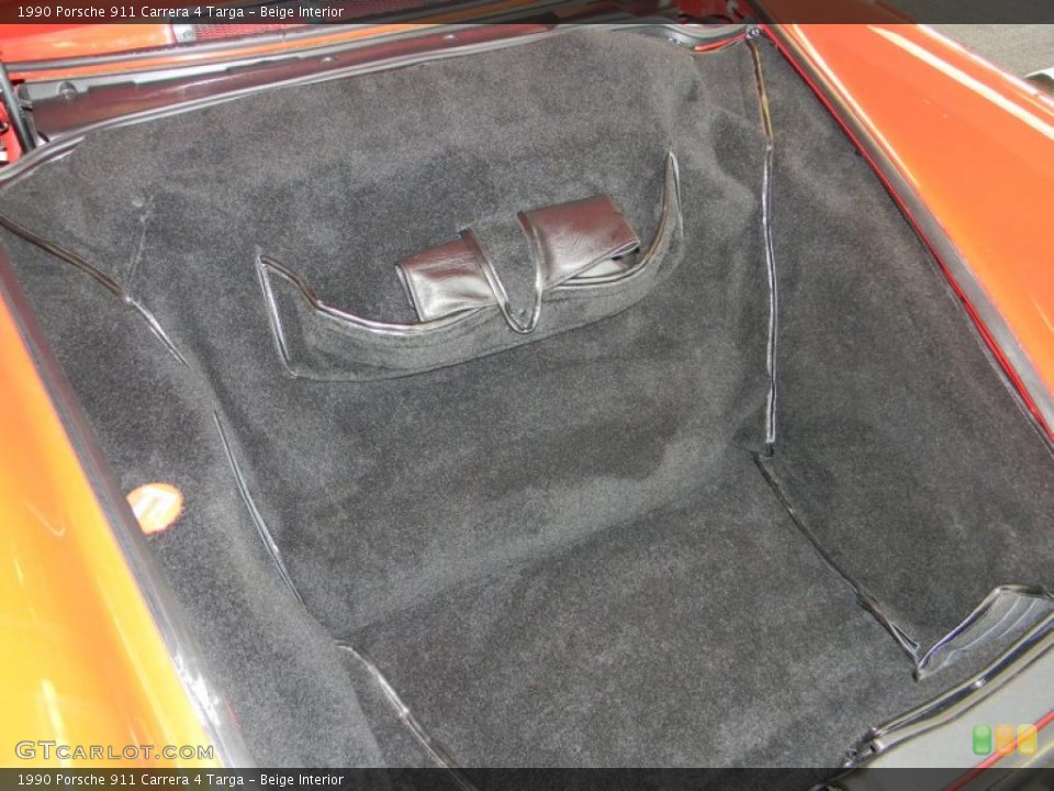 Beige Interior Trunk for the 1990 Porsche 911 Carrera 4 Targa #49198079