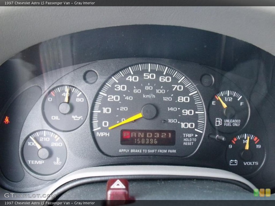 Gray Interior Gauges for the 1997 Chevrolet Astro LS Passenger Van #49198623