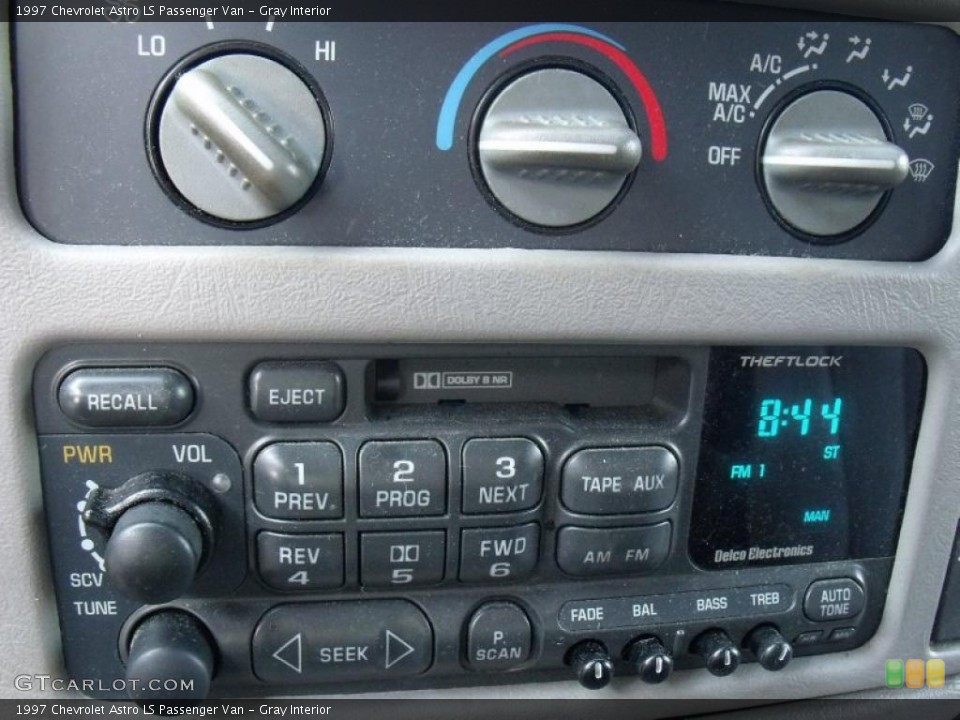 Gray Interior Controls for the 1997 Chevrolet Astro LS Passenger Van #49198640