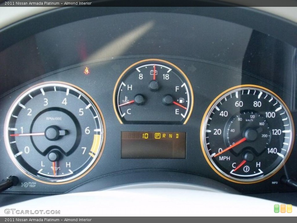 Almond Interior Gauges for the 2011 Nissan Armada Platinum #49199162
