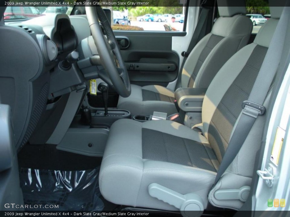 Dark Slate Gray/Medium Slate Gray Interior Photo for the 2009 Jeep Wrangler Unlimited X 4x4 #49199357